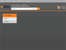 Tablet Screenshot of kegelgear.com